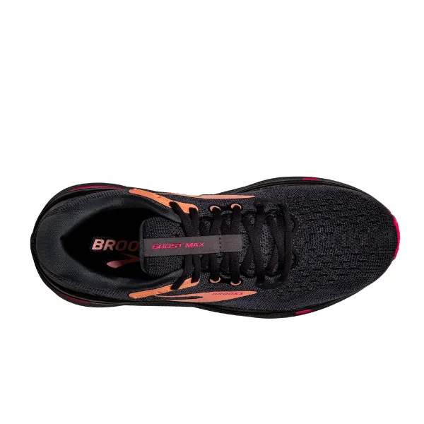 Brooks Ghost Max Women's Running Shoe Black/Papaya/Raspberry