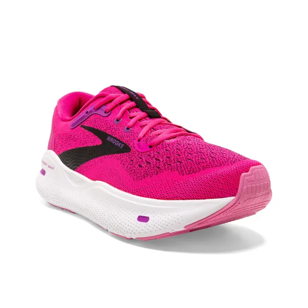 Brooks Ghost Max Women's Running Shoes - Pink Glo/Purple/Black