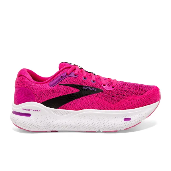 Brooks Ghost Max Women's Running Shoes - Pink Glo/Purple/Black