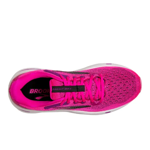 Brooks Ghost Max Women's Running Shoes - Pink Glo/Purple/Black