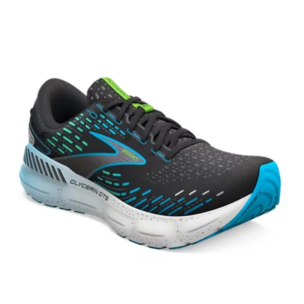 Brooks Glycerin GTS 20 Black Hawaiian Ocean Green.