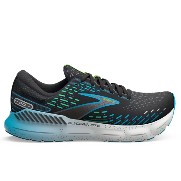 Brooks Glycerin GTS 20 Black Hawaiian Ocean Green.