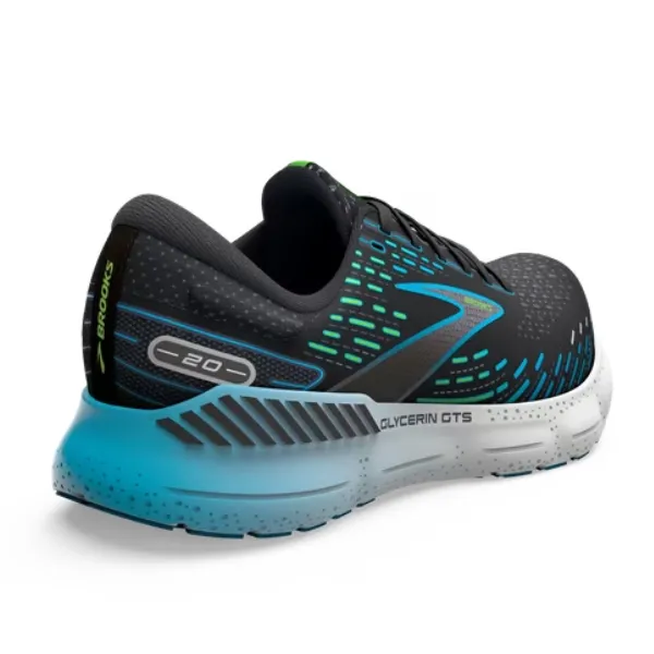 Brooks Glycerin GTS 20 Black Hawaiian Ocean Green.