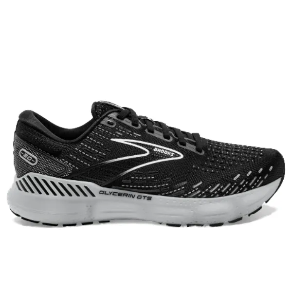 Brooks Glycerin GTS 20 Shoes - Black/White