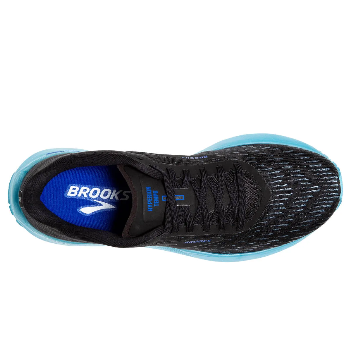 Brooks Hyperion Tempo Men's Running Shoes | Black/Iced Aqua/Blue