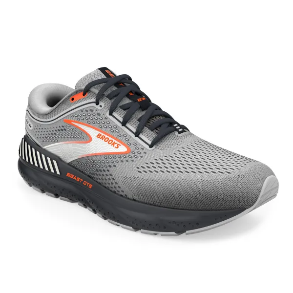 Brooks Men's Beast GTS 23 Grey Scarlet Ebony