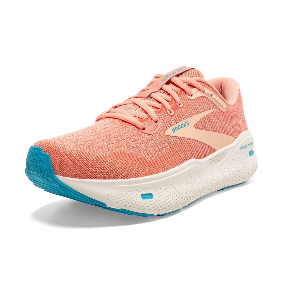 Brooks Women's Ghost Max Running Shoes - Papaya/Apricot/Blue