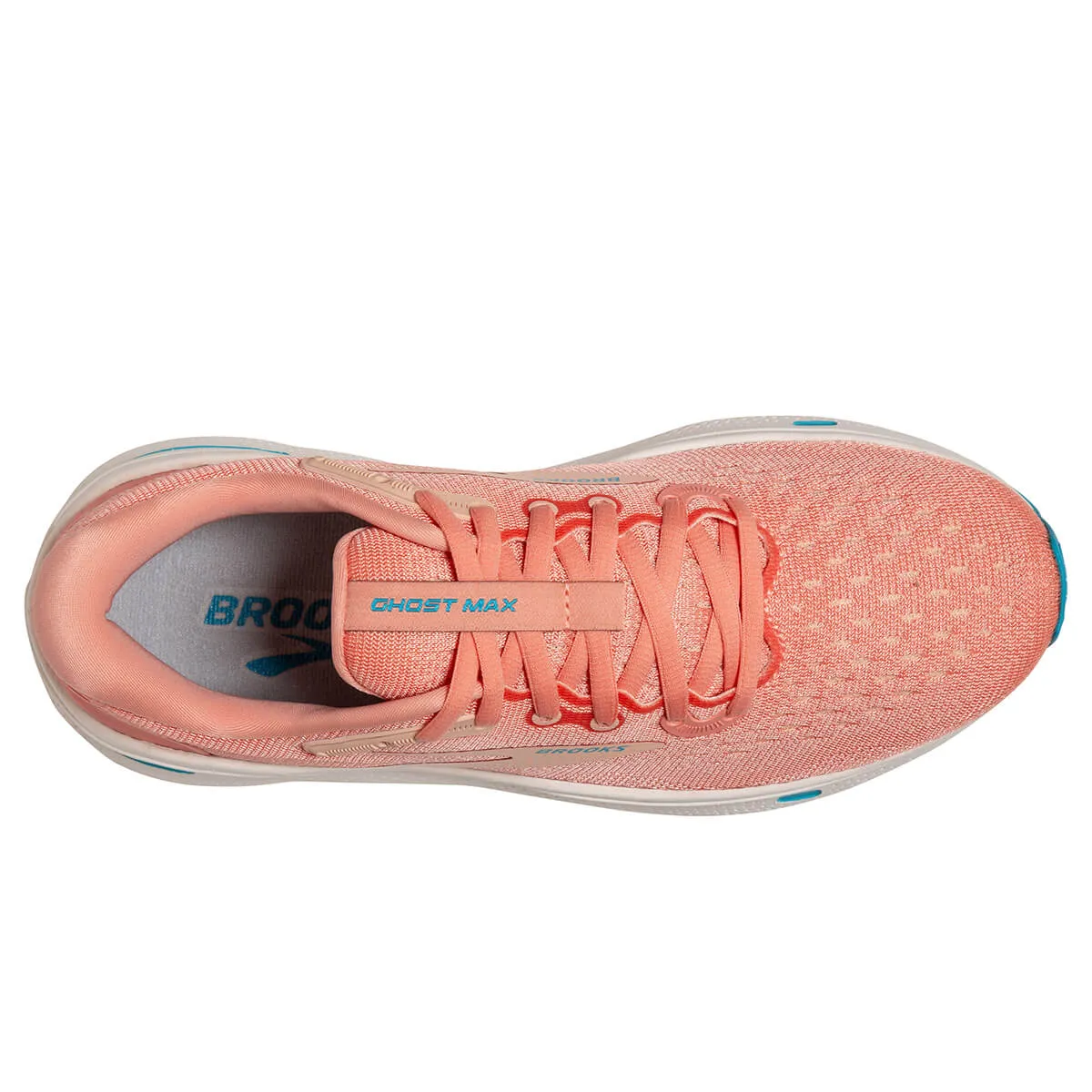 Brooks Women's Ghost Max Running Shoes - Papaya/Apricot/Blue