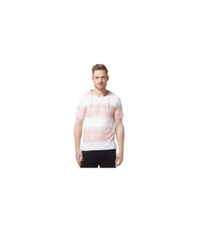 Buffalo David Bitton Mens Striped Hooded Graphic T-Shirt