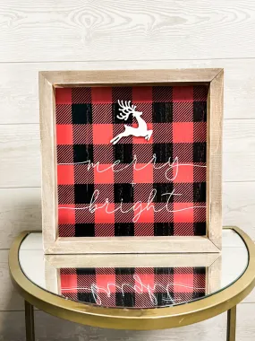 Buffalo Plaid Christmas Sign