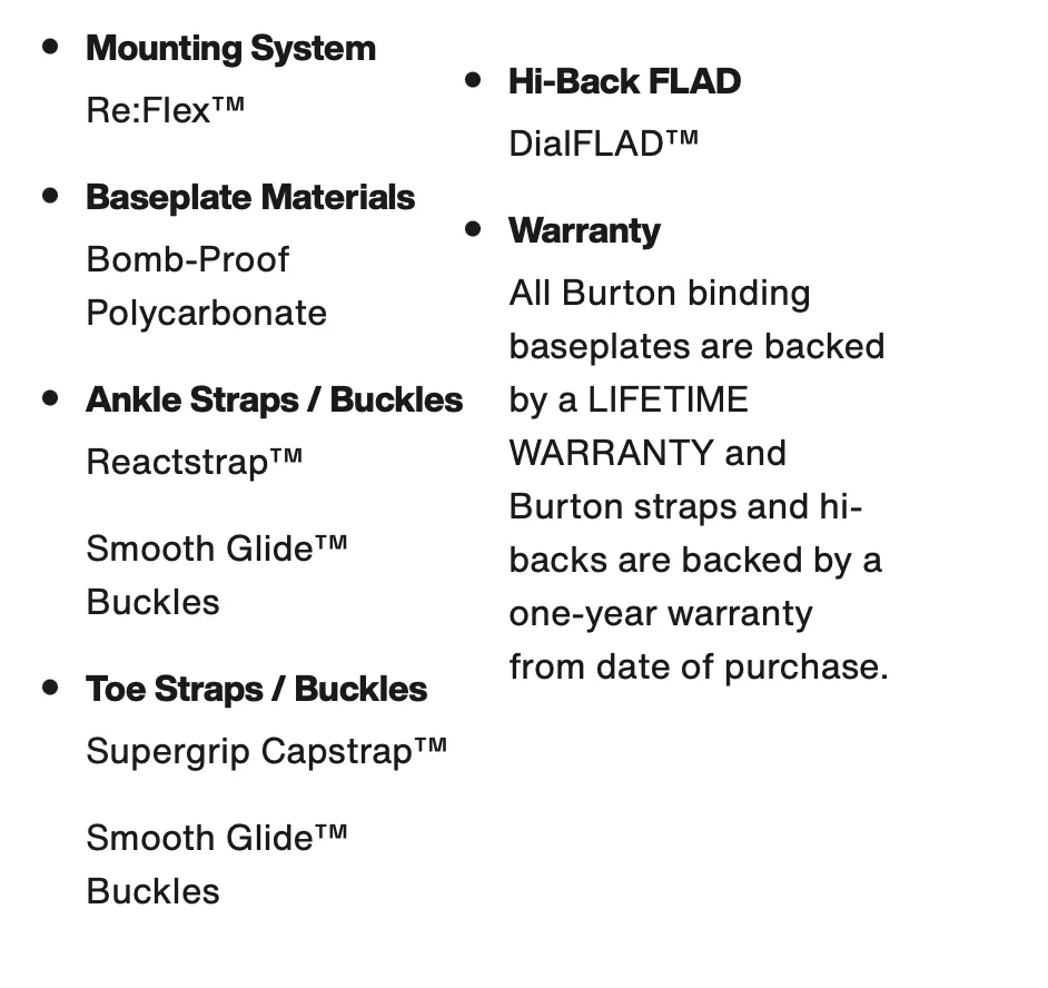 Burton Scribe Re:Flex Snowboard Binding - Now Available in W23/24 Size!