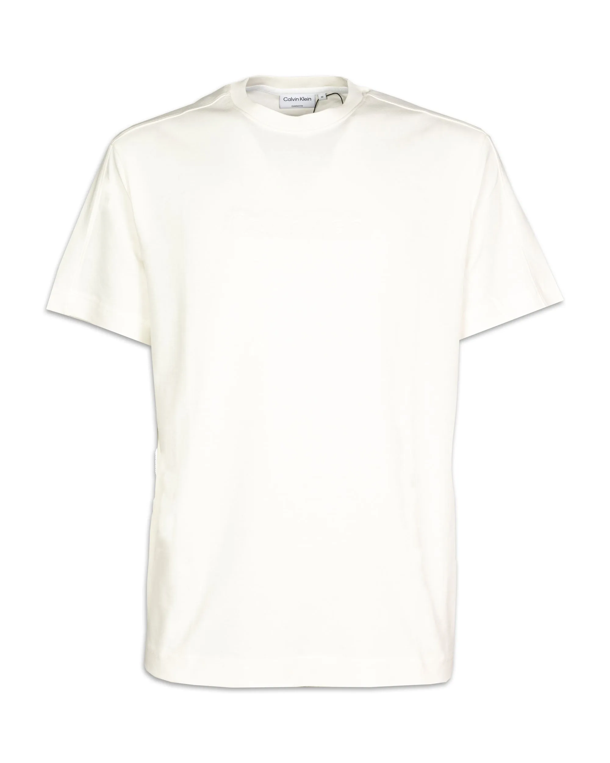 Calvin Klein Comfort Debossed Logo Bianco T-Shirt