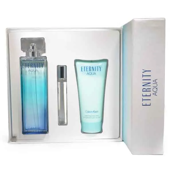 Calvin Klein Eternity Aqua 3.4 oz Eau de Parfum Gift Set - 3 Pieces