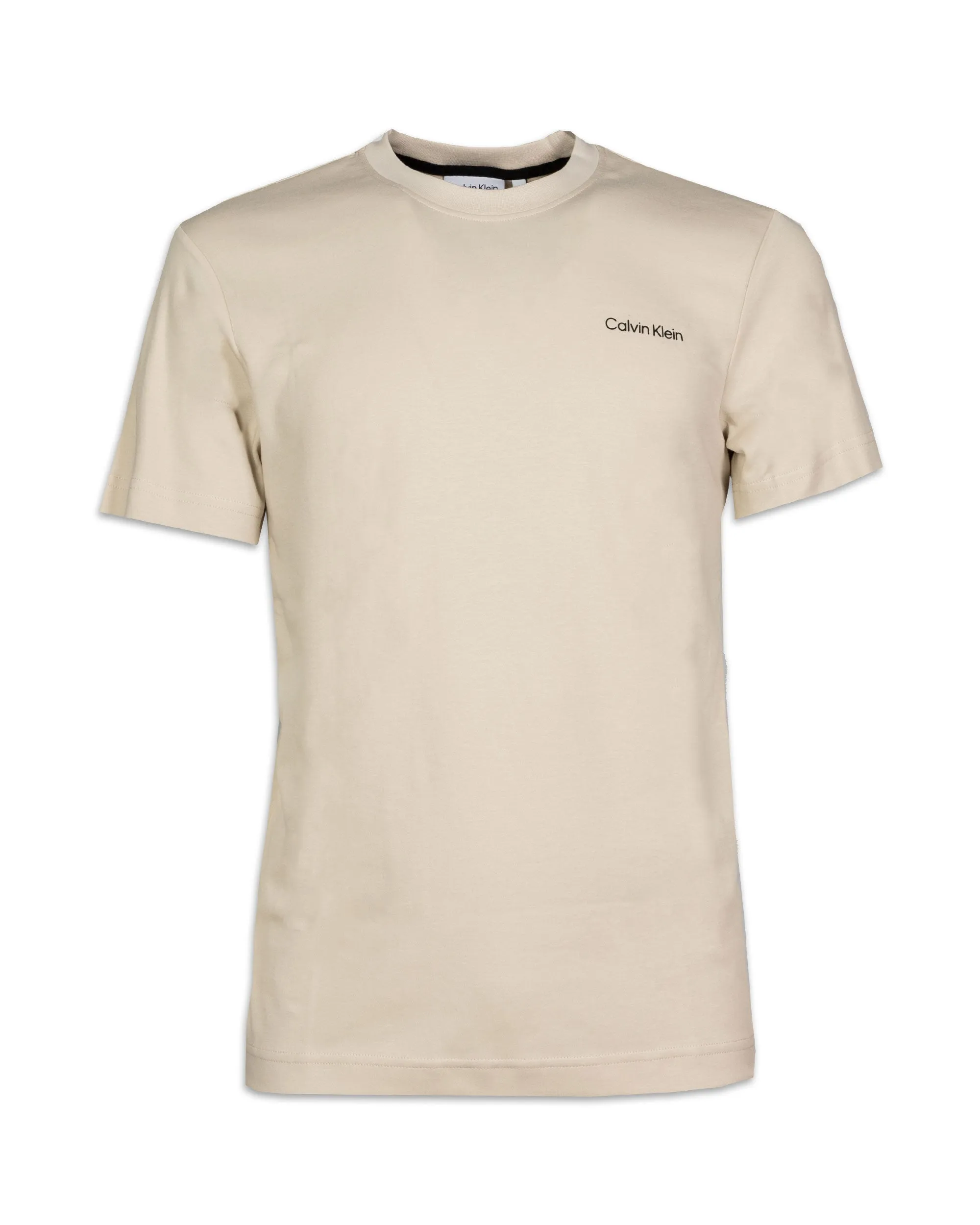 Calvin Klein Men's Beige Classic Interlock Tee