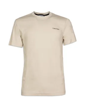 Calvin Klein Men's Beige Classic Interlock Tee