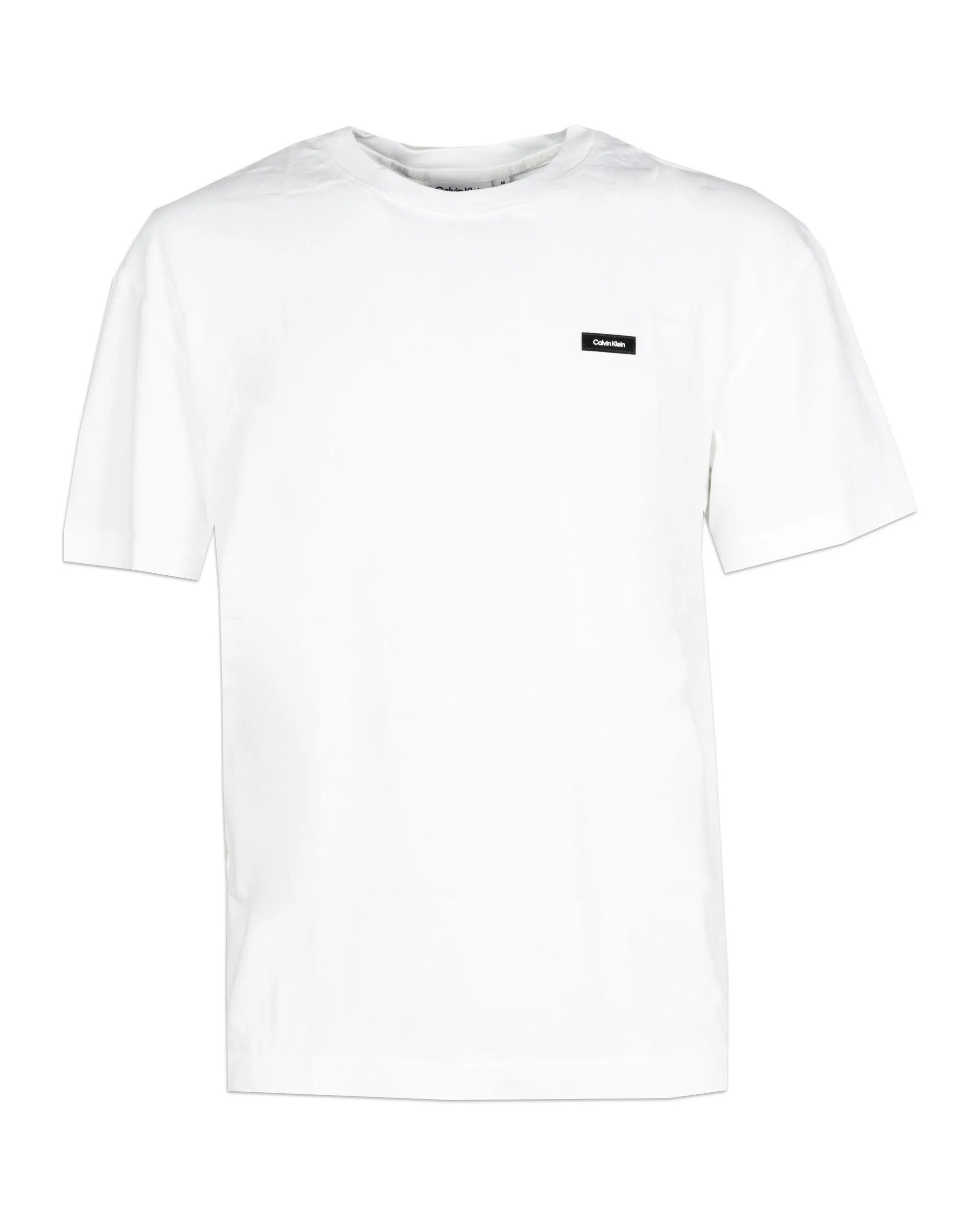 Calvin Klein men's white basic logo t-shirt.