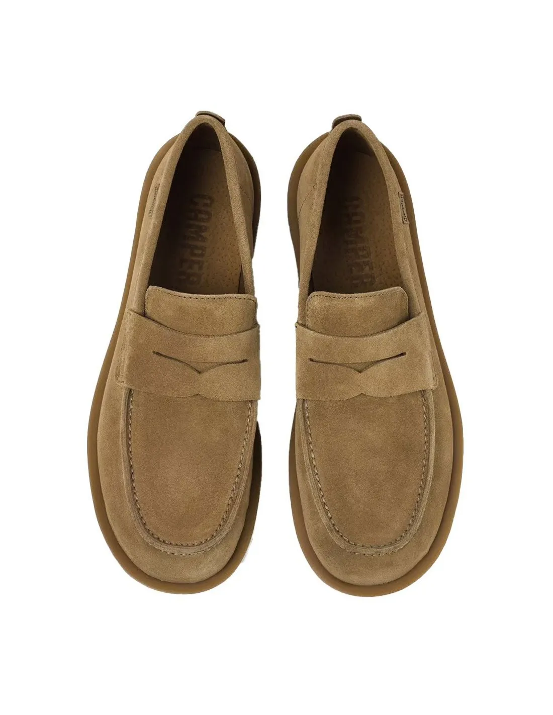 Camper men's brown loafers Wagon K100889