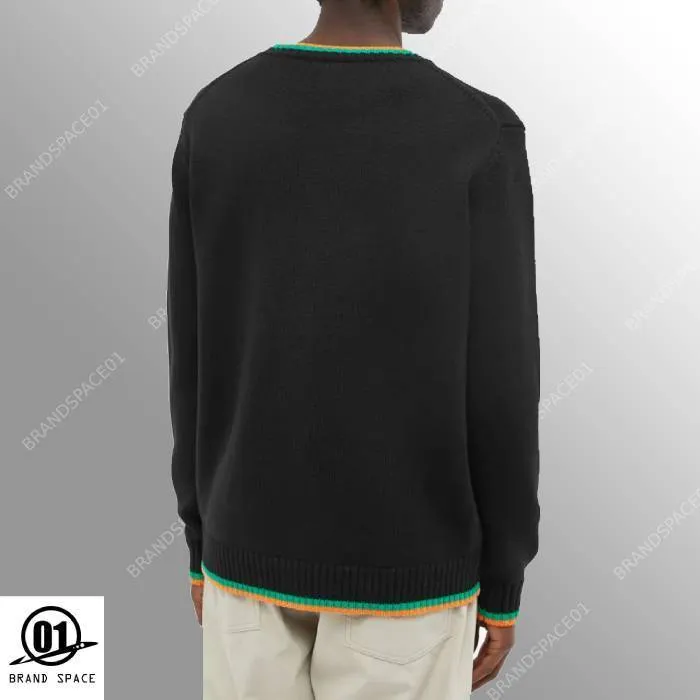 Casablanca Crew Neck Pullovers - Unisex Street Style Long Sleeves Cotton - Shop Now