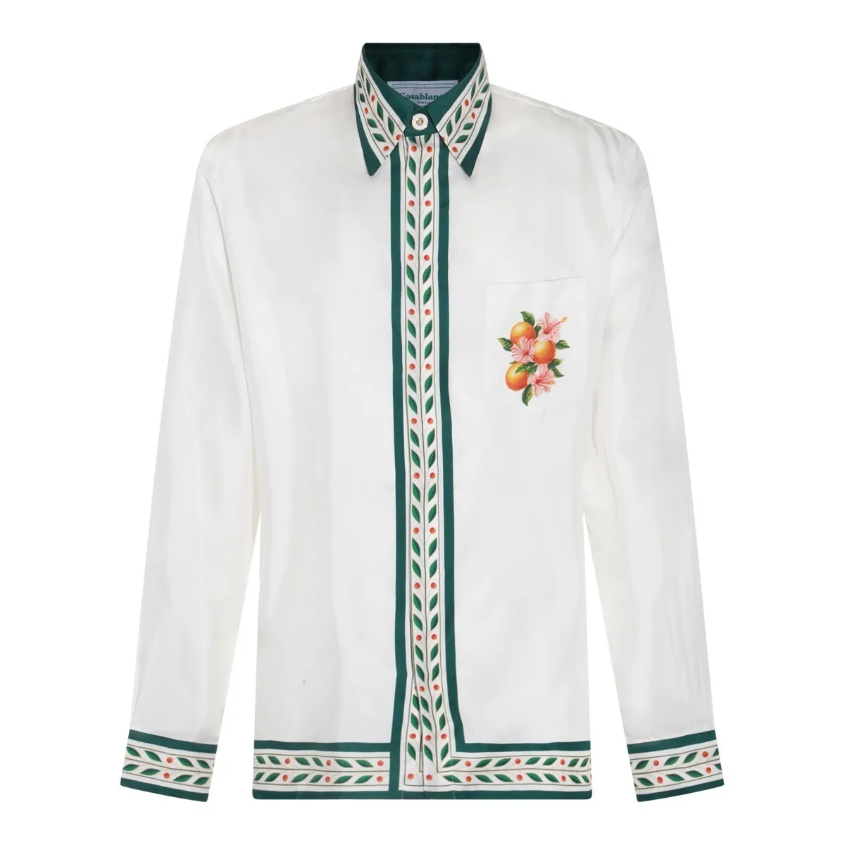 Casablanca Long Sleeve Logo Shirts - Silk Street Style | Shop Now