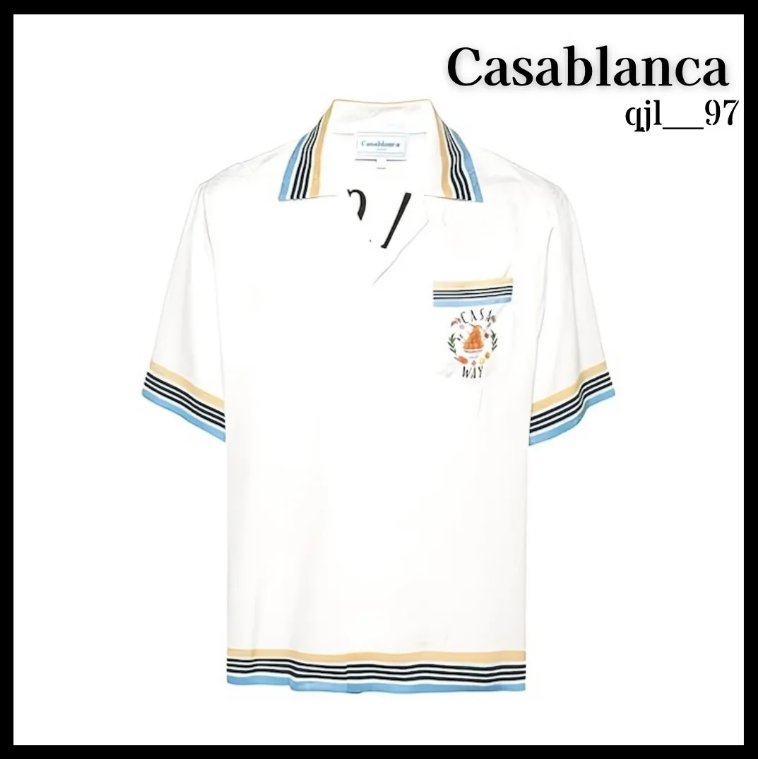 Casablanca Plain Cotton Logo Polos - Unisex