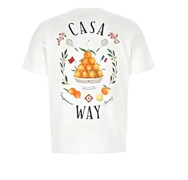 Casablanca Plain Cotton Logo Shirts - Unisex Street Style