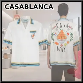 Casablanca Short Sleeves Logo Shirts | Silk Street Style