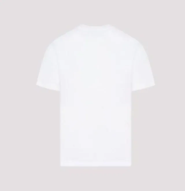 Casablanca Unisex Cotton T-Shirts - Plain Short Sleeves with Logo | Street Style