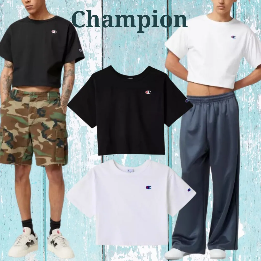 Champion Crew Neck Pullovers - Street Style Long Sleeve Cotton - Buy Now