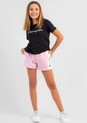 Champion Junior Girls' French Terry Panel Shorts - KVUMN IXL