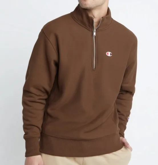 Champion pullovers - street style sweat with long sleeves and plain logo.