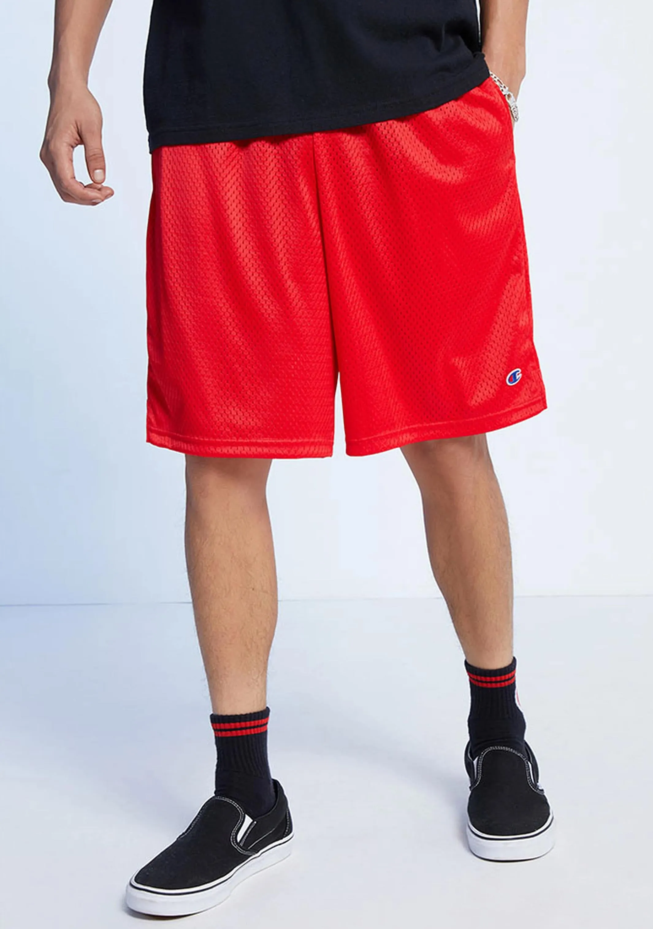 Champion US Men's 9 Basketball Shorts - Red, AURGA1 QUJ.