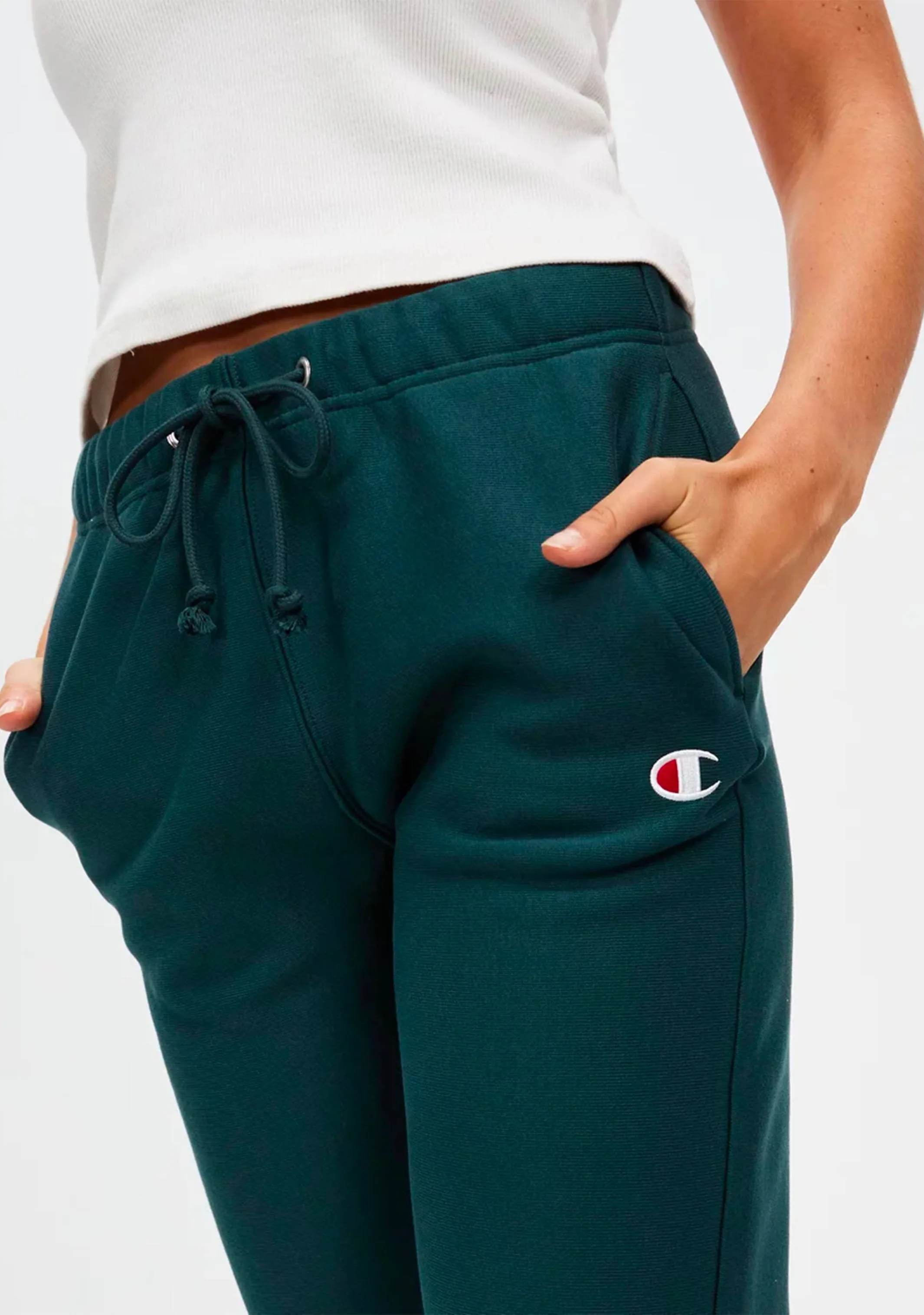 Champion Women's Dark Green Reverse Weave Joggers - CRNUN XNS