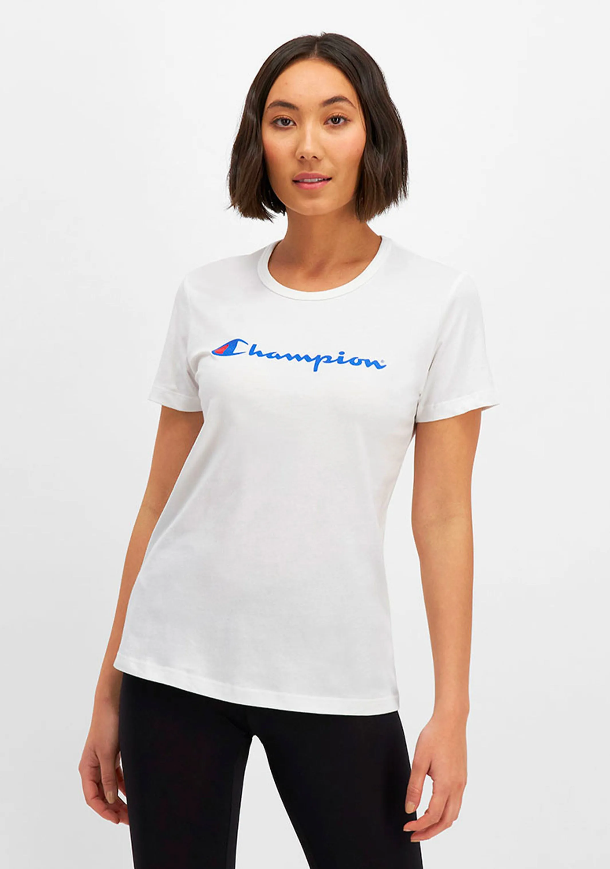 Champion Women's Script Short Sleeve Tee - White