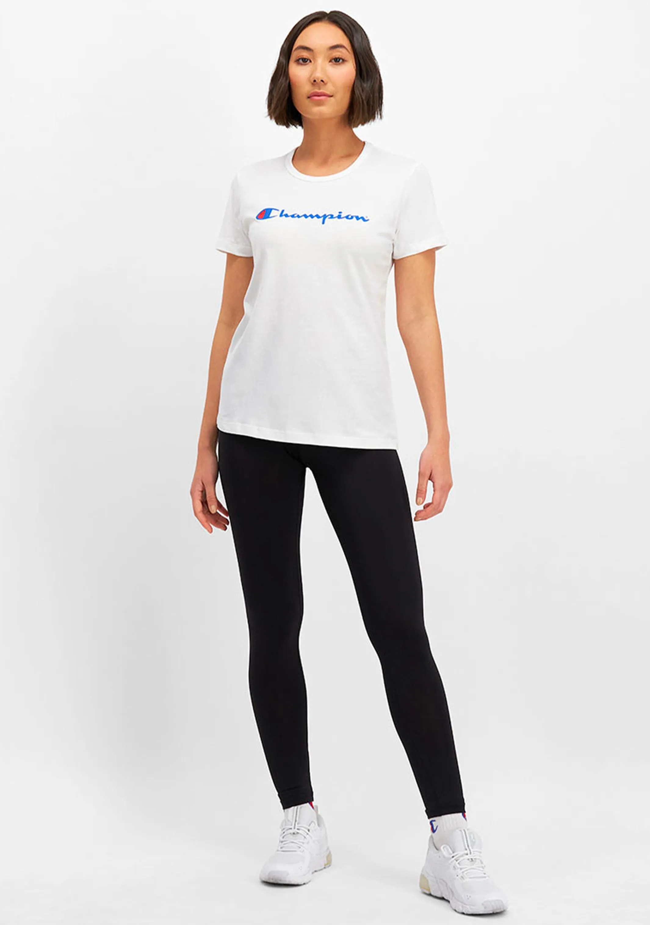 Champion Women's Script Short Sleeve Tee - White