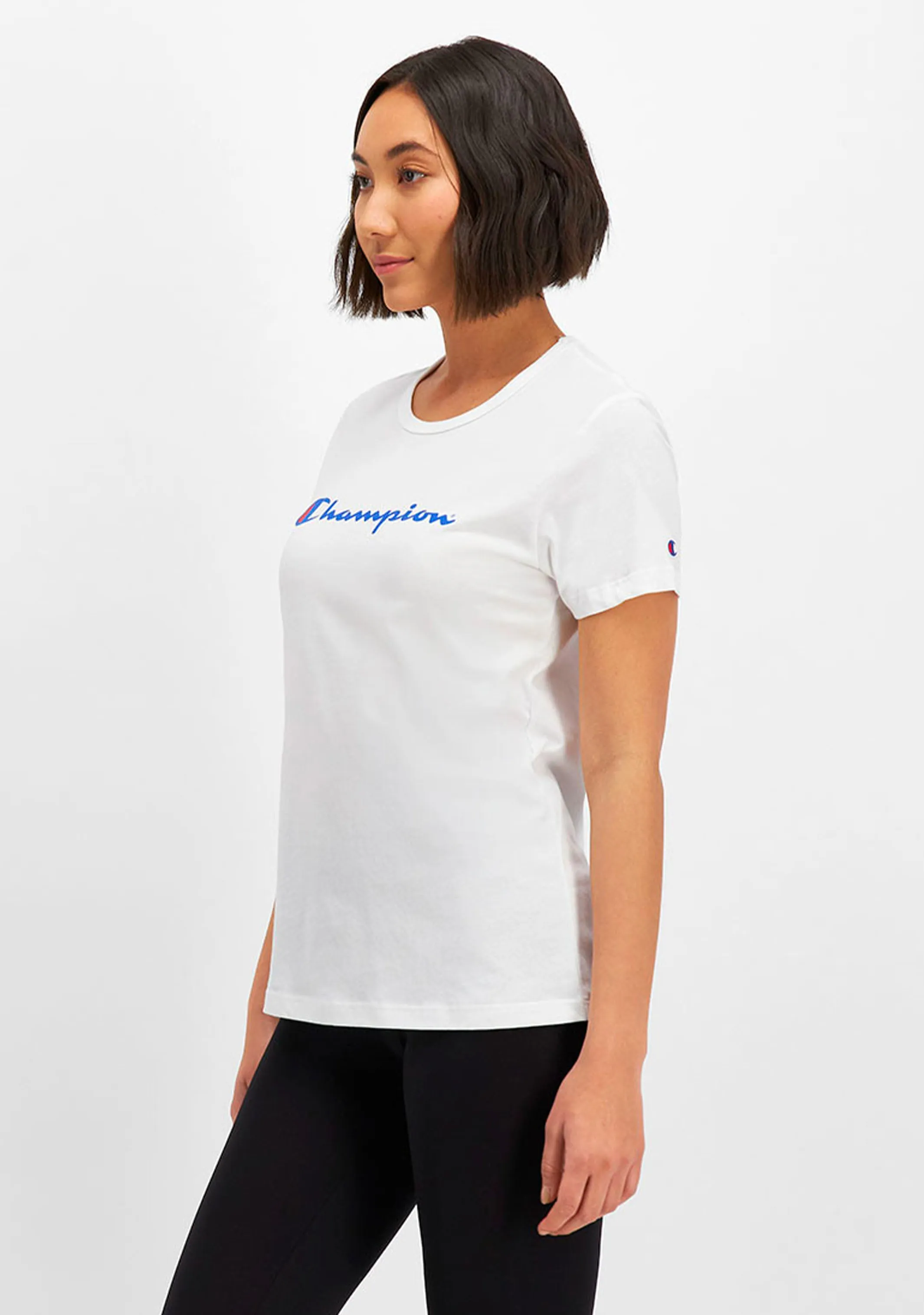 Champion Women's Script Short Sleeve Tee - White