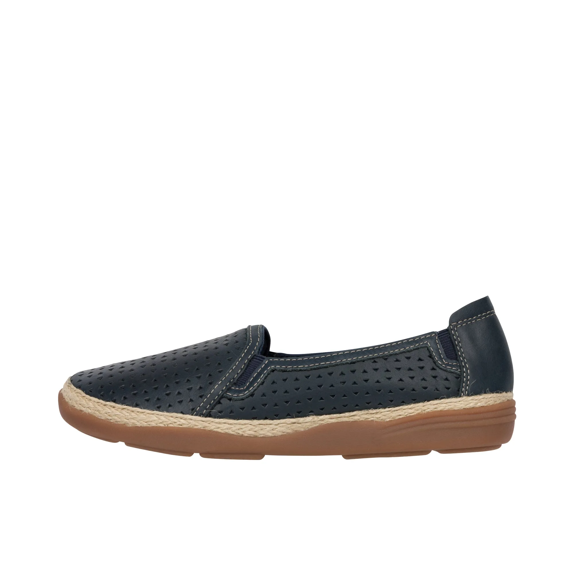 Clarks Elaina Ruby Navy Leather