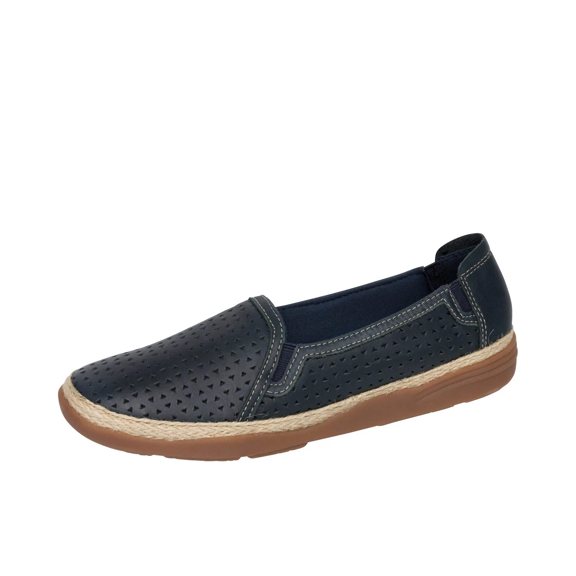 Clarks Elaina Ruby Navy Leather