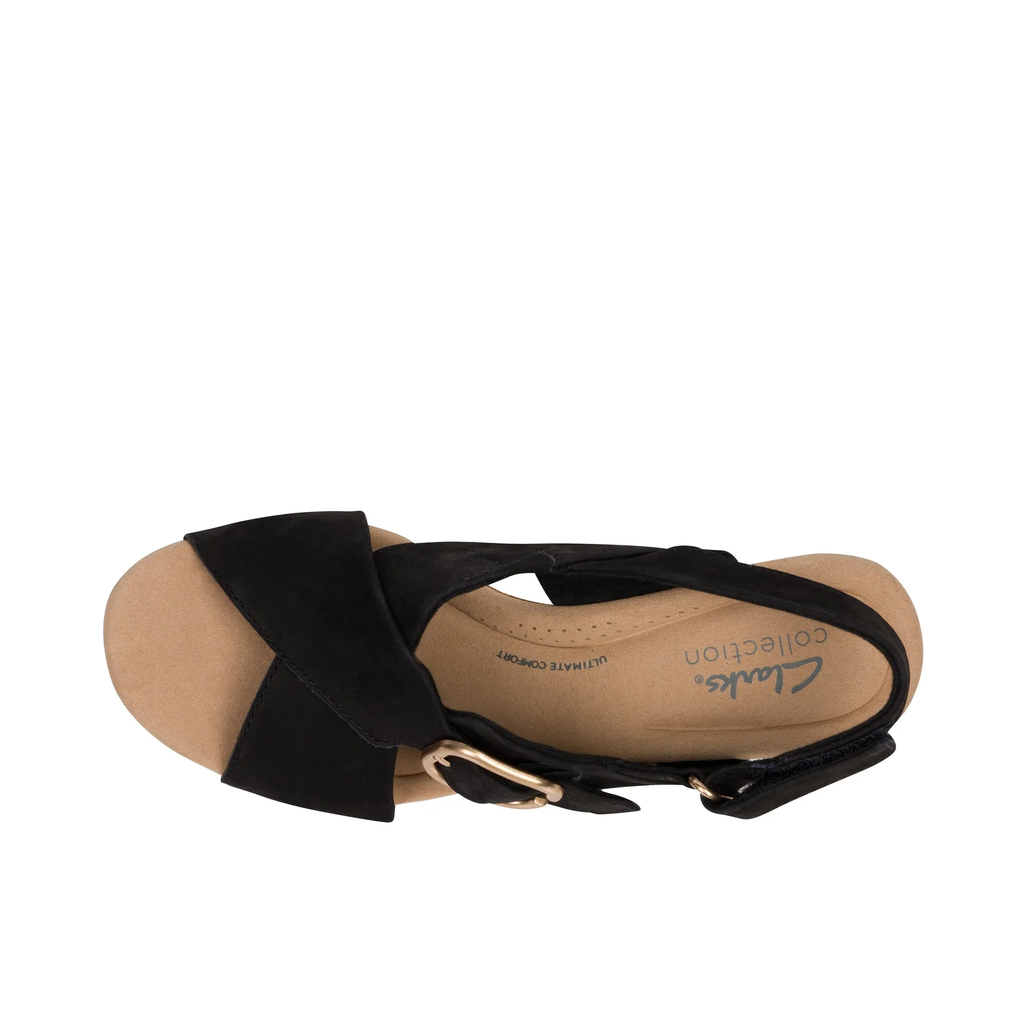 Clarks Giselle Dove Black Nubuck Women's Shoes