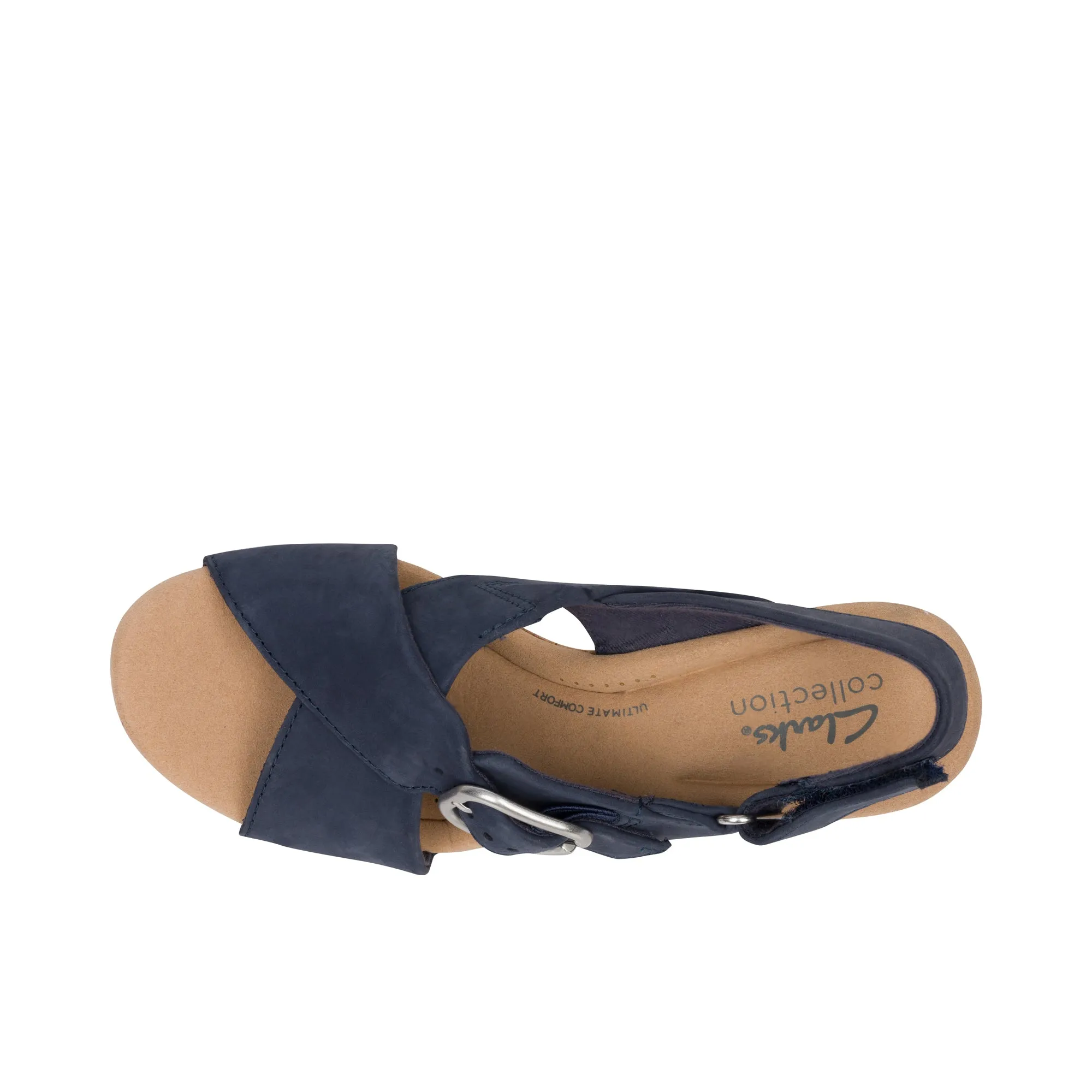 Clarks Giselle Dove Navy Nubuck Women's Shoes