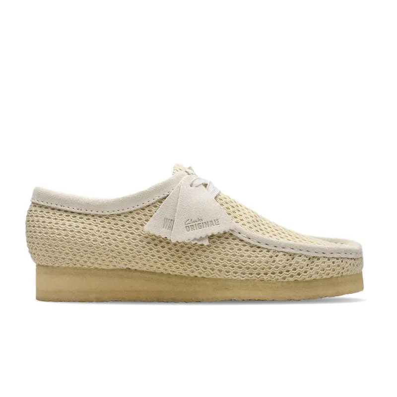 Clarks Off White Mesh Wallabee White - 26175849