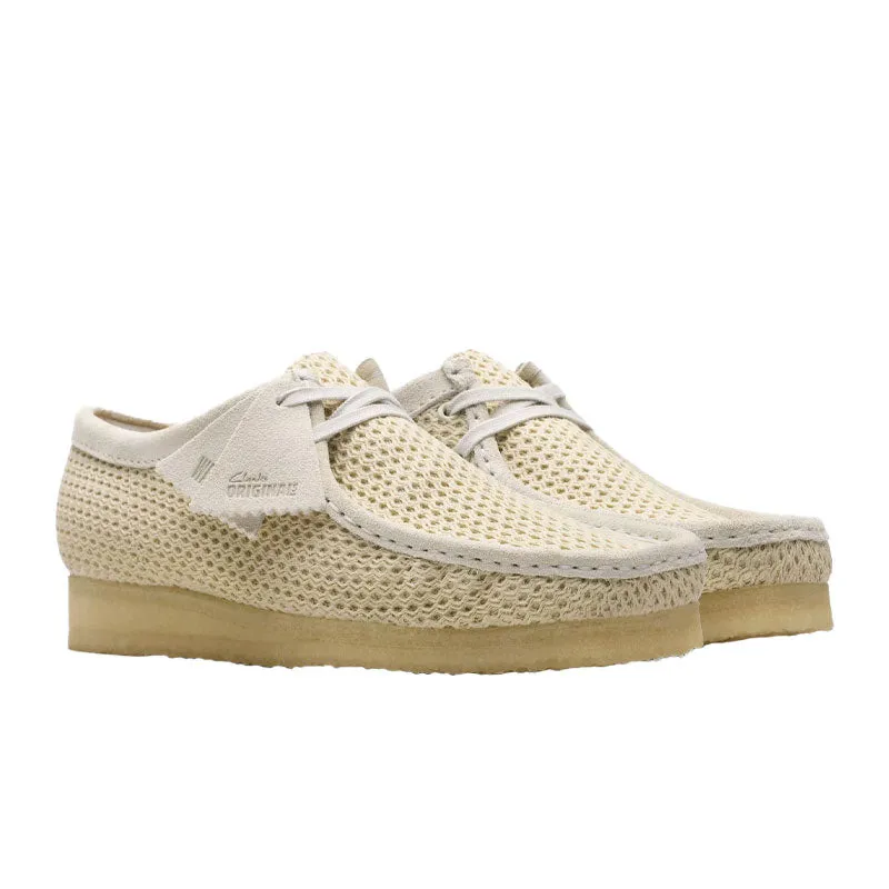 Clarks Off White Mesh Wallabee White - 26175849