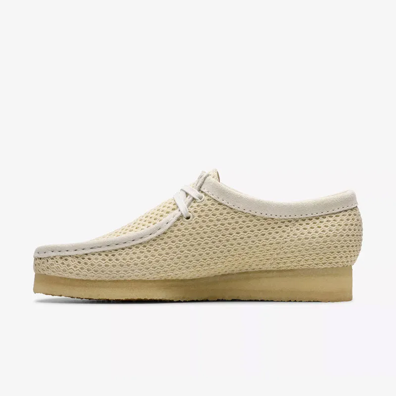 Clarks Off White Mesh Wallabee White - 26175849