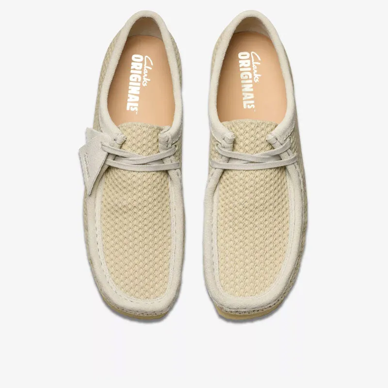 Clarks Off White Mesh Wallabee White - 26175849