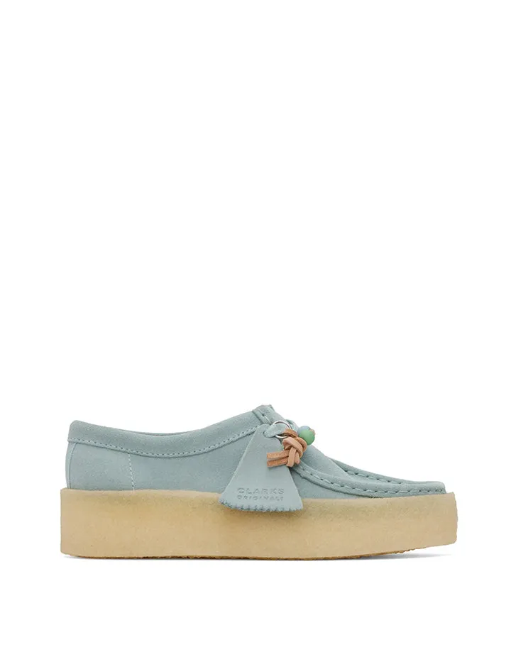 Clarks Originals Women's Wallabee Cup Blue Suede