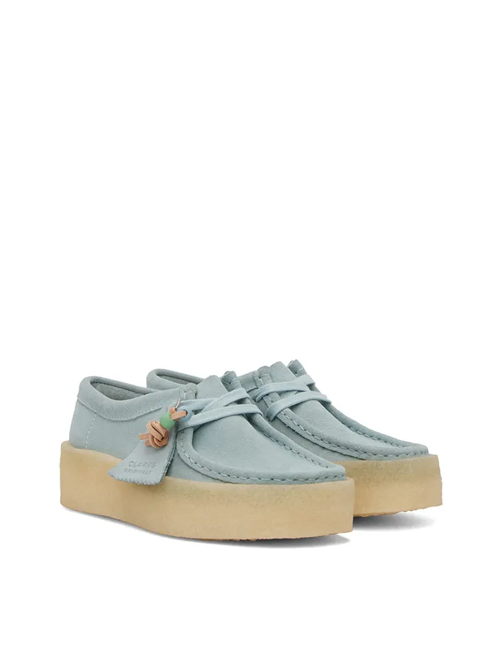 Clarks Originals Women's Wallabee Cup Blue Suede