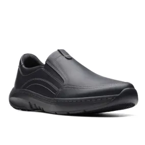 Clarks Pro Step Black Leather Men's Shoes