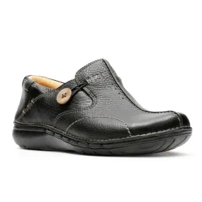 Clarks Un Loop Women's Black Leather