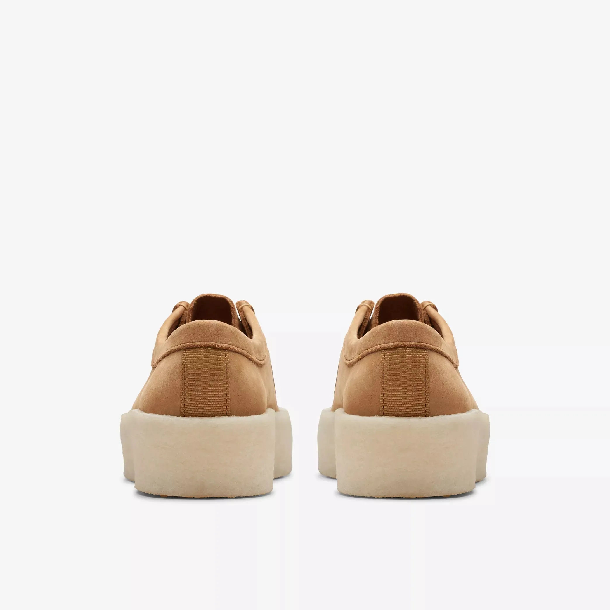 Clarks Wallabee Mid Tan Nubuck Shoes.