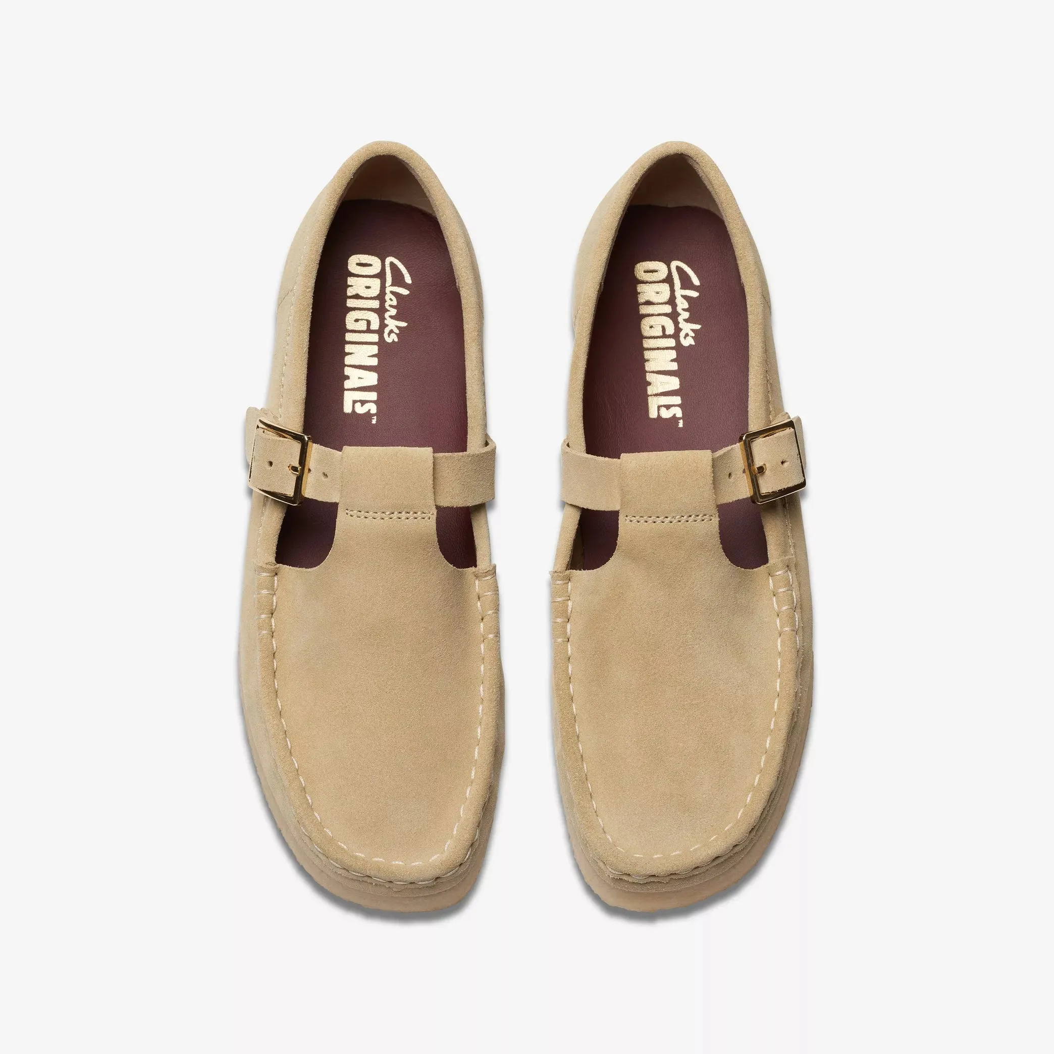 Clarks Wallabee T Bar Maple Suede - Buy Now!