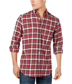 Club Room Mens Buffalo Plaid Button Up Shirt, TW2